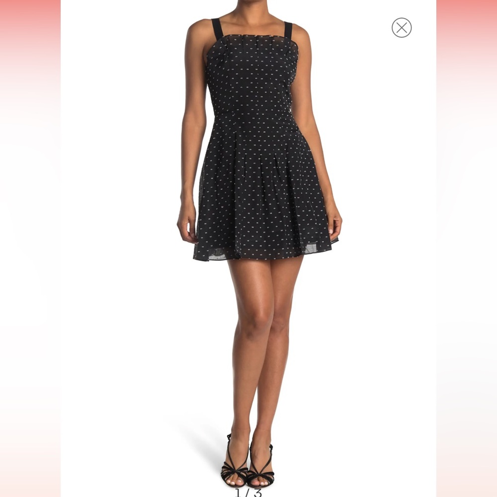 Rebecca Taylor birdseye clip dot mini dress, size 4